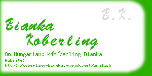 bianka koberling business card